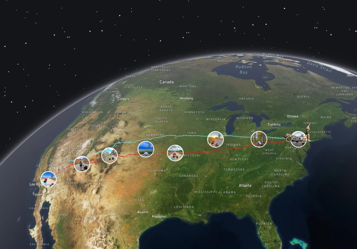 ZeroSixZero live tracking and expedition mapping feature illustration