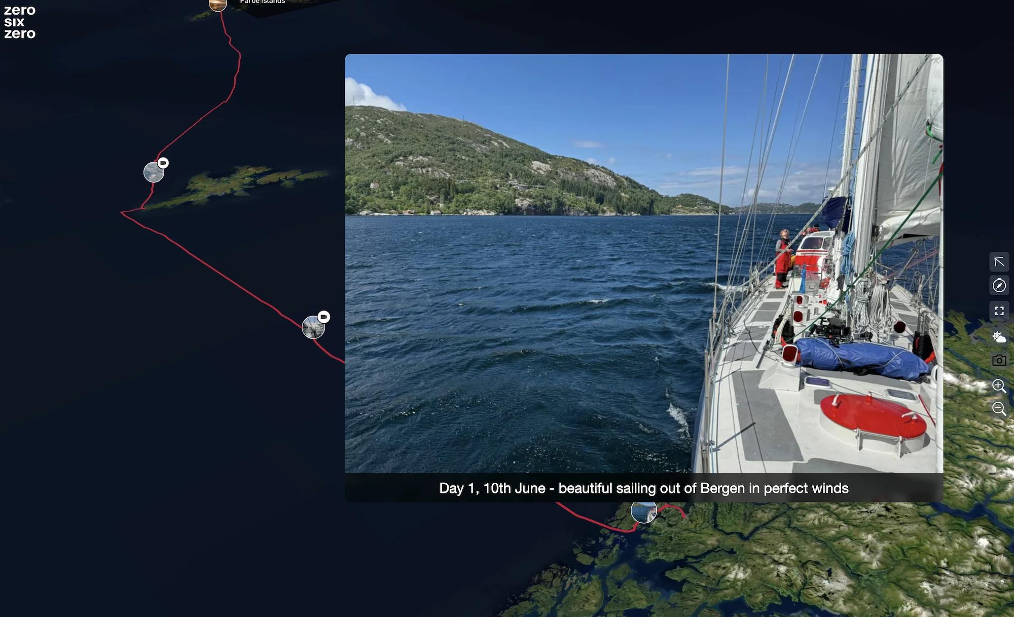 ZeroSixZero live tracking and expedition mapping feature illustration