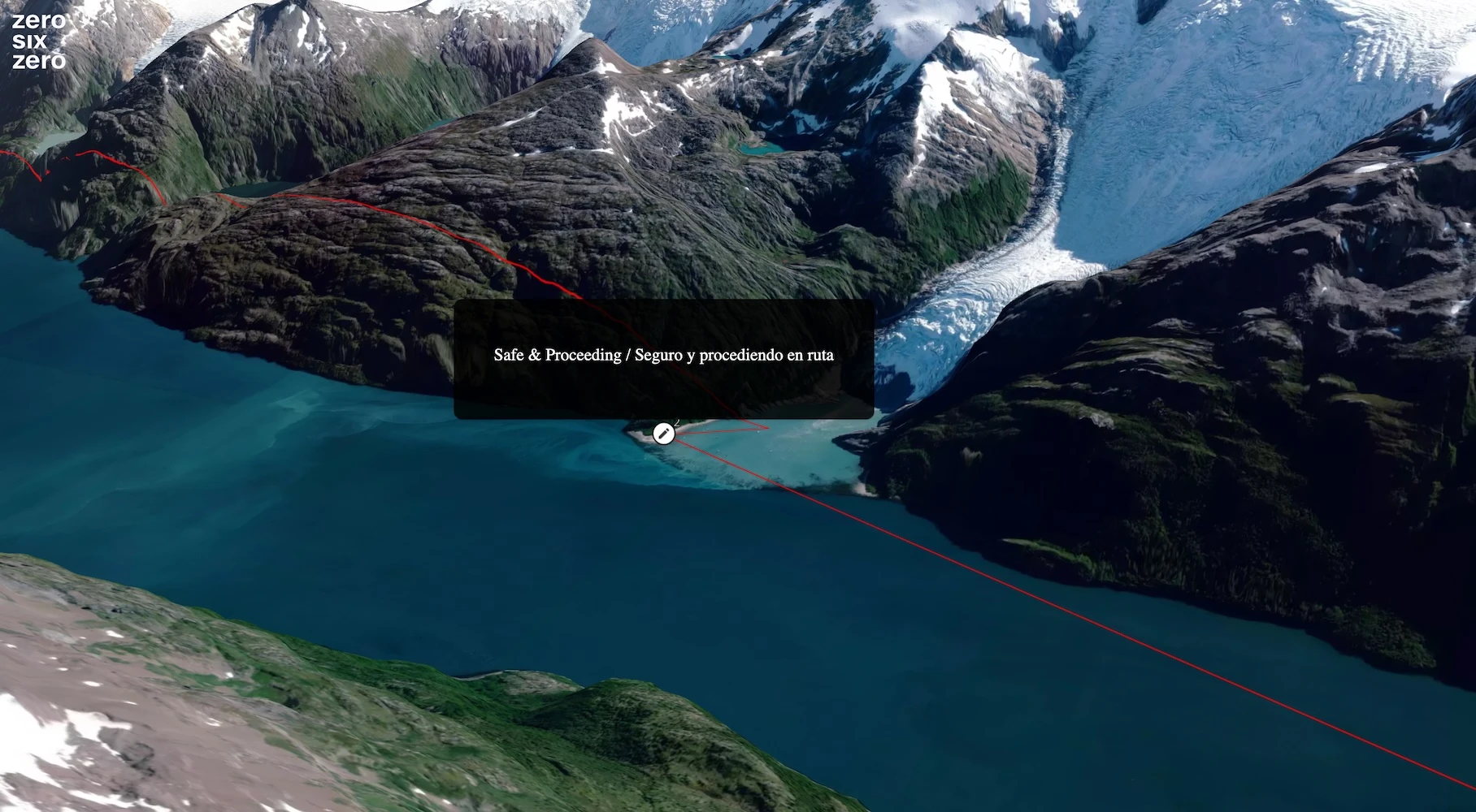 ZeroSixZero live tracking and expedition mapping feature illustration